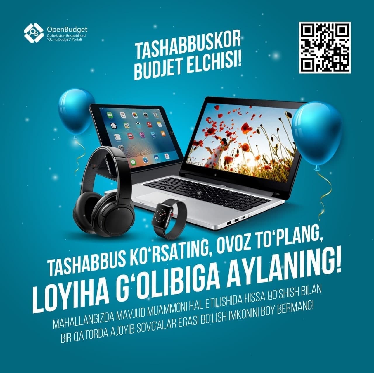 “Ташаббусли бюджет” жараёнида фаол иштирок этинг.