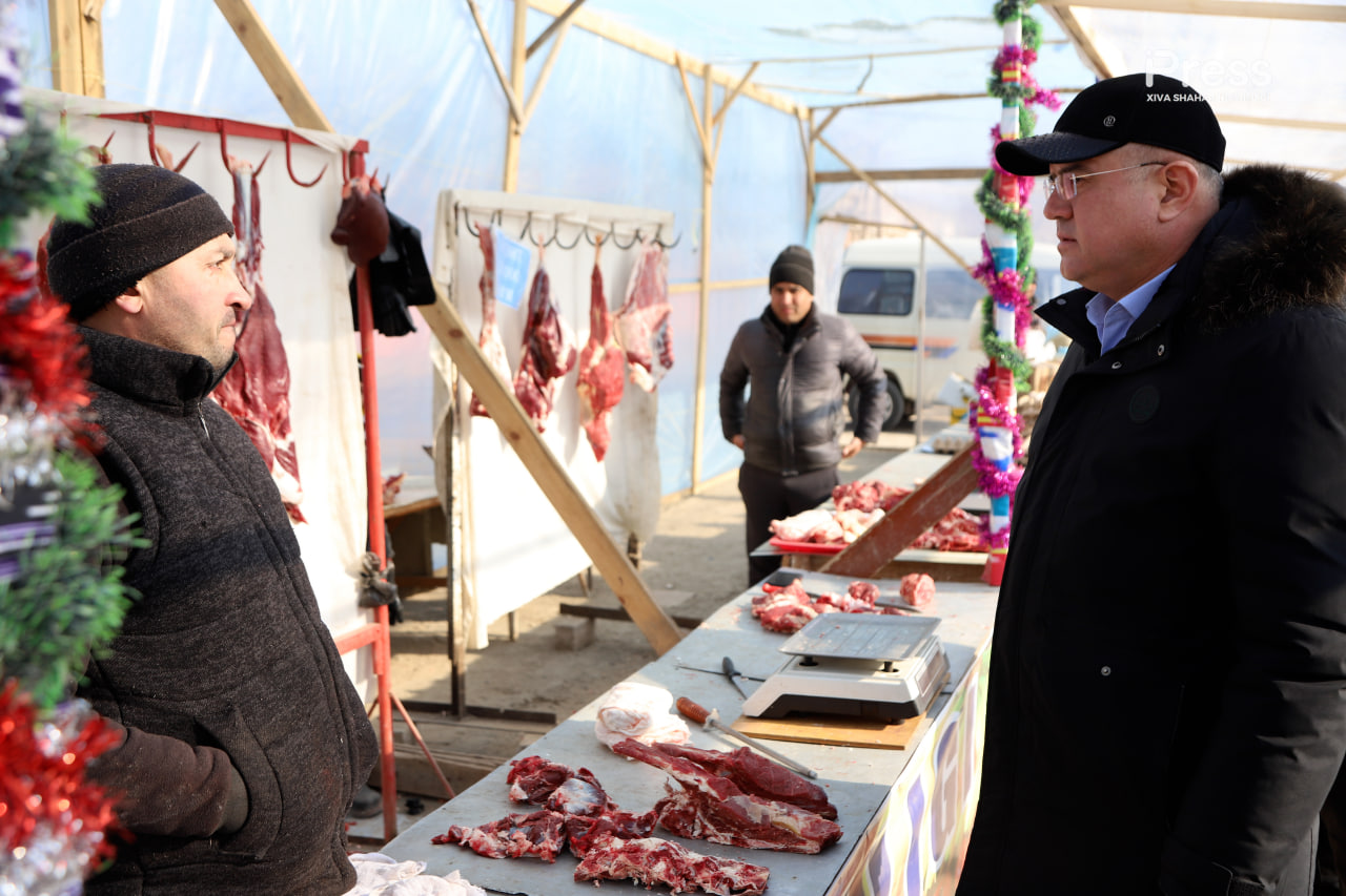 Xiva shahar dehqon bozorida tashkil qilingan yarmarka